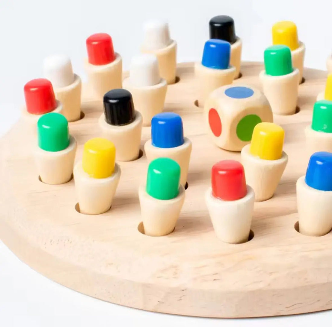 Wooden Memory Match Stick Chess Board Game - Logic Braintease Toys for Boys And Girls special - MyLittleTales