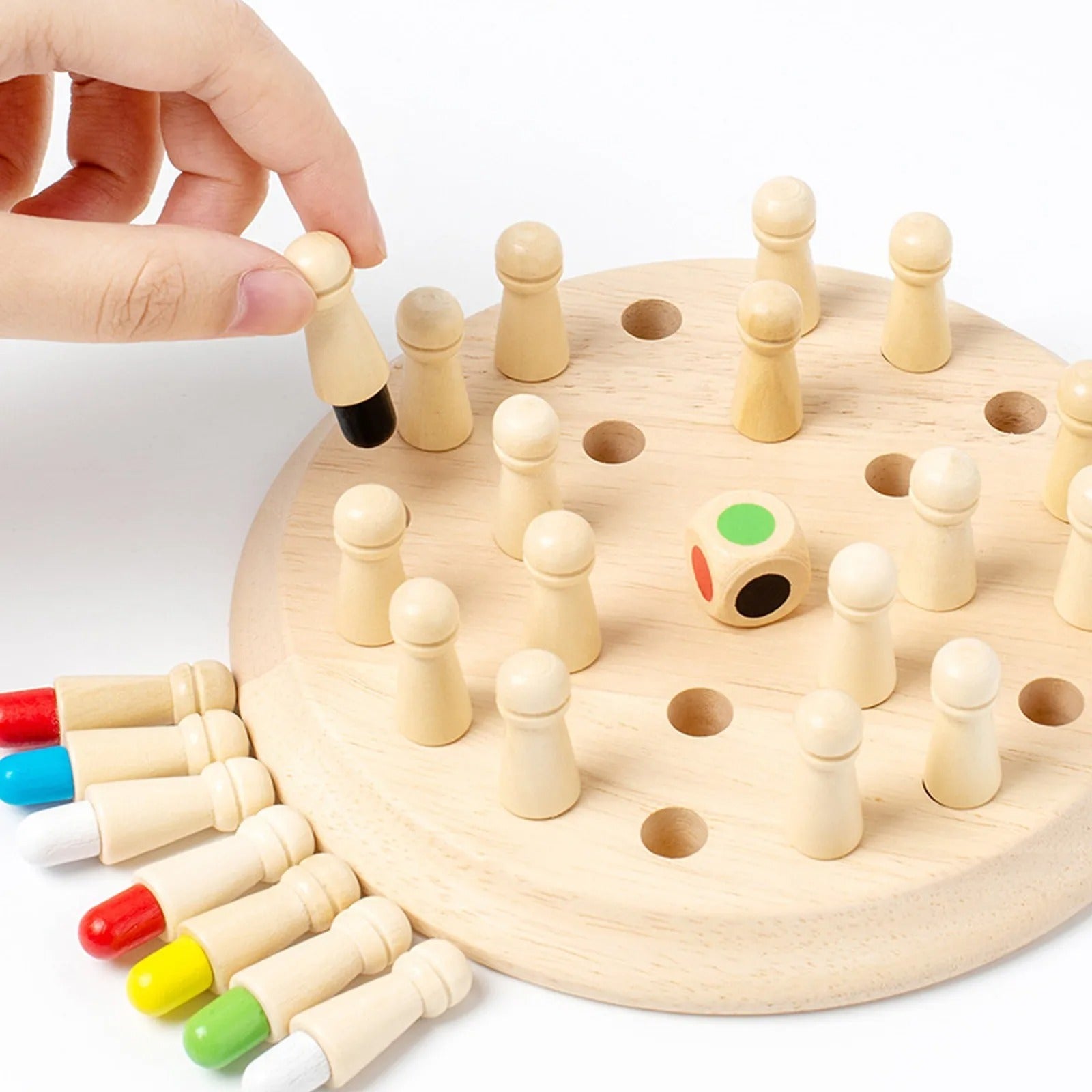 Wooden Memory Match Stick Chess Board Game - Logic Braintease Toys for Boys And Girls special - MyLittleTales