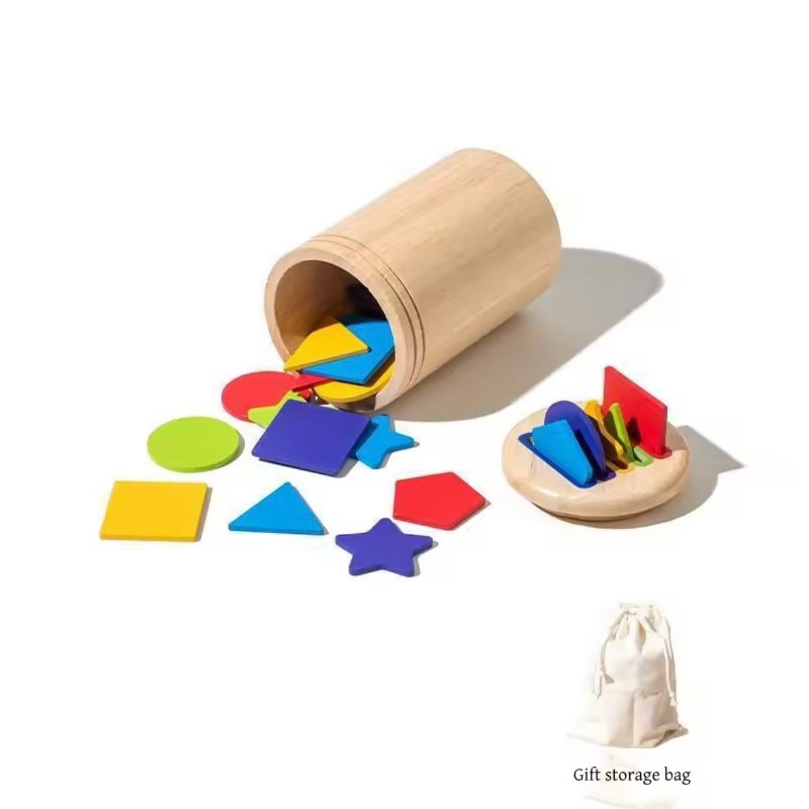 Wooden Montenssori Color & Shape Matching & Sorting Toy Set - MyLittleTales