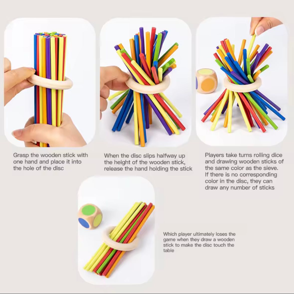 Wooden Montenssori Learning Stick Challenge Educational Toy - MyLittleTales