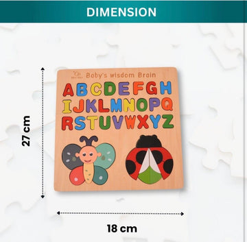 Wooden Montessori abcd board - MyLittleTales