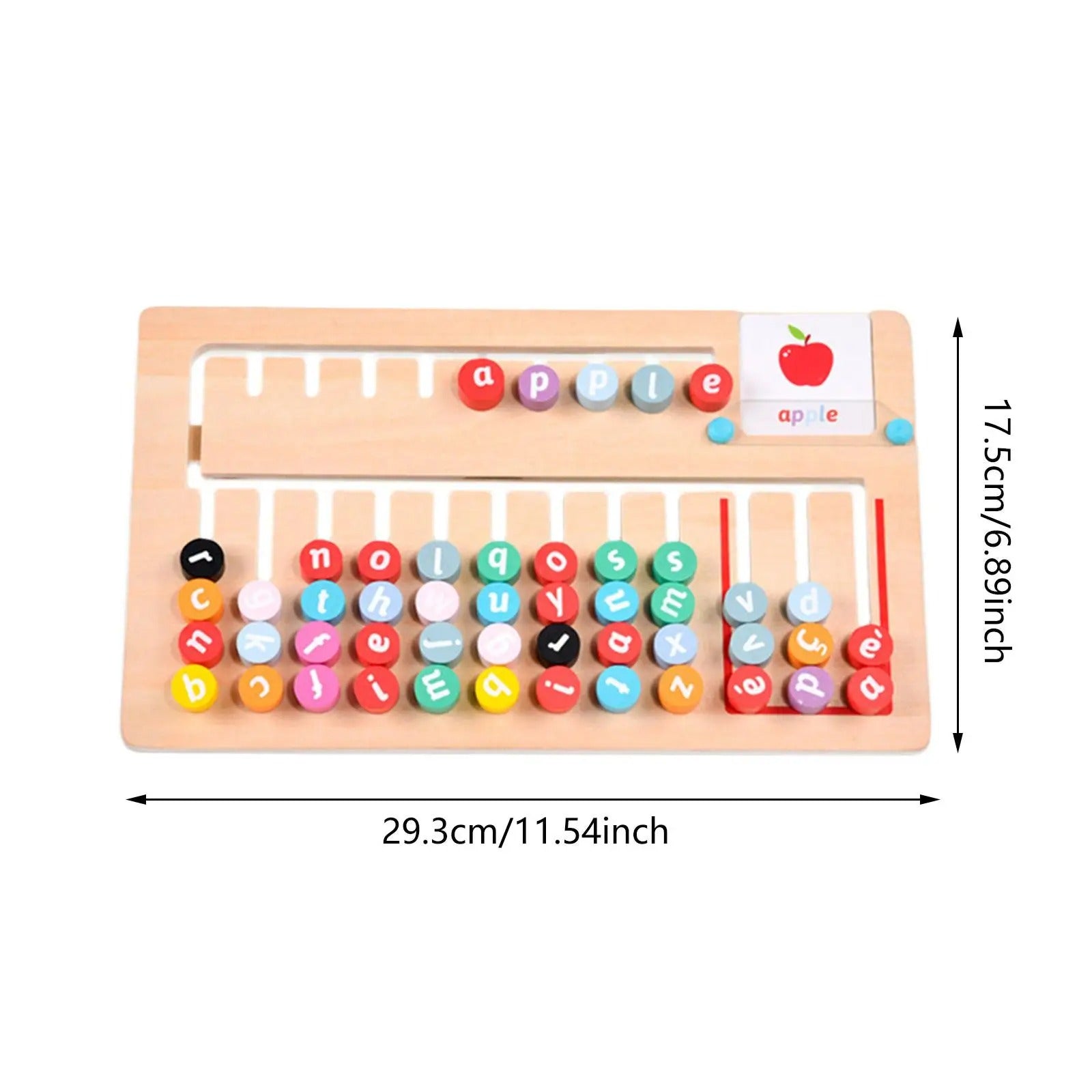 Wooden Montessori Spelling Game Learning Puzzle Travel Toys - MyLittleTales