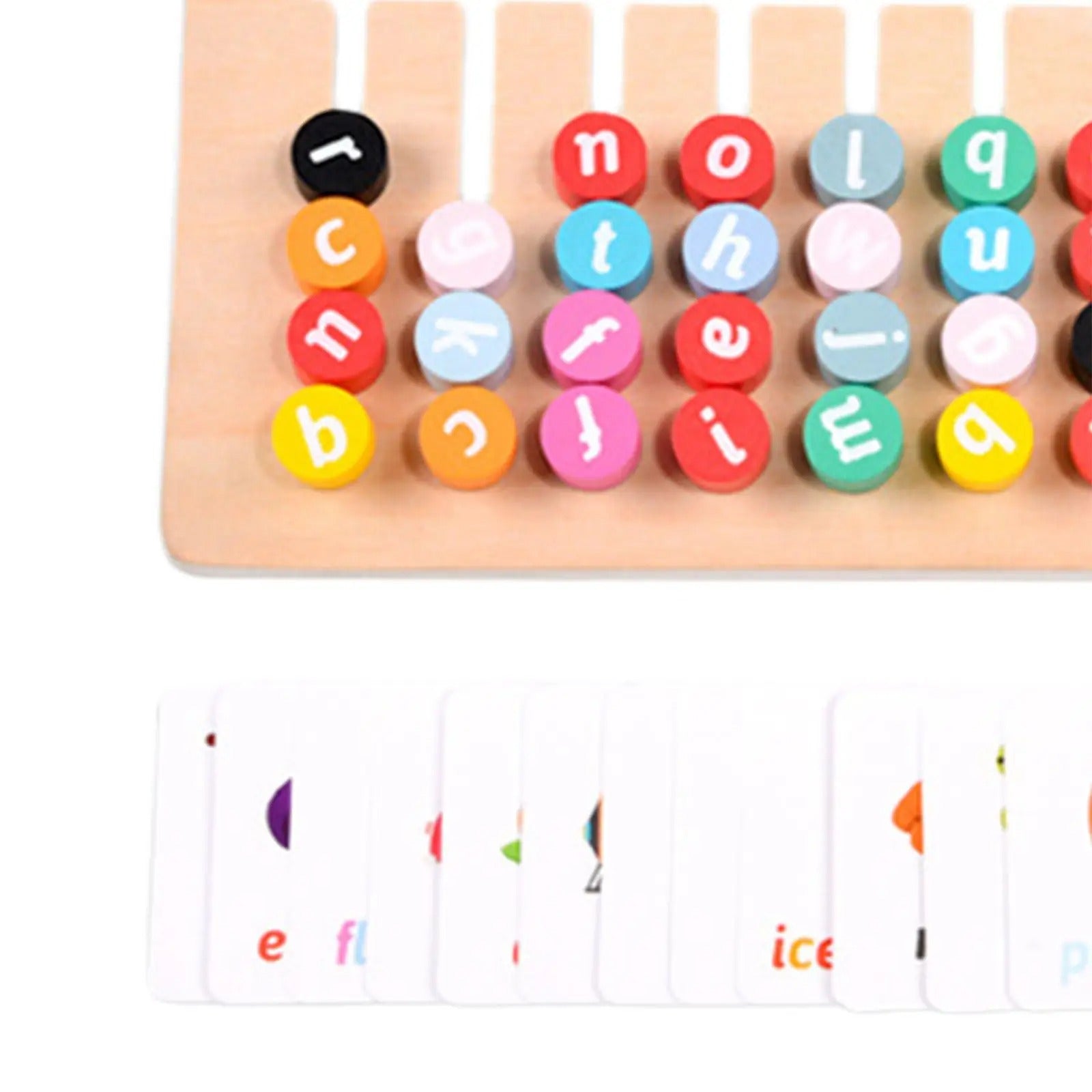 Wooden Montessori Spelling Game Learning Puzzle Travel Toys - MyLittleTales