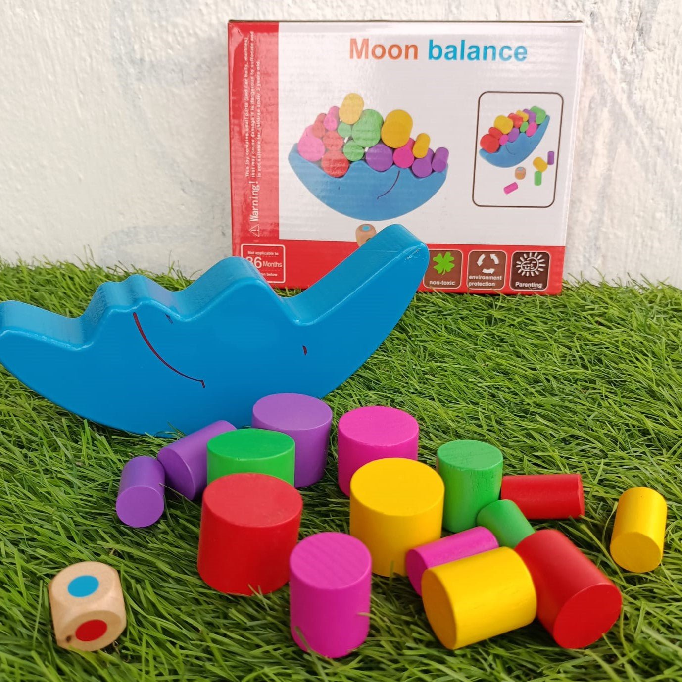 Wooden Moon Balancing Game - MyLittleTales