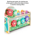 Wooden Multi - functional Whack - a - mole bench toy, Knocking, Xylophone, Fishing, Hammer, clock, 7 in 1 - MyLittleTales