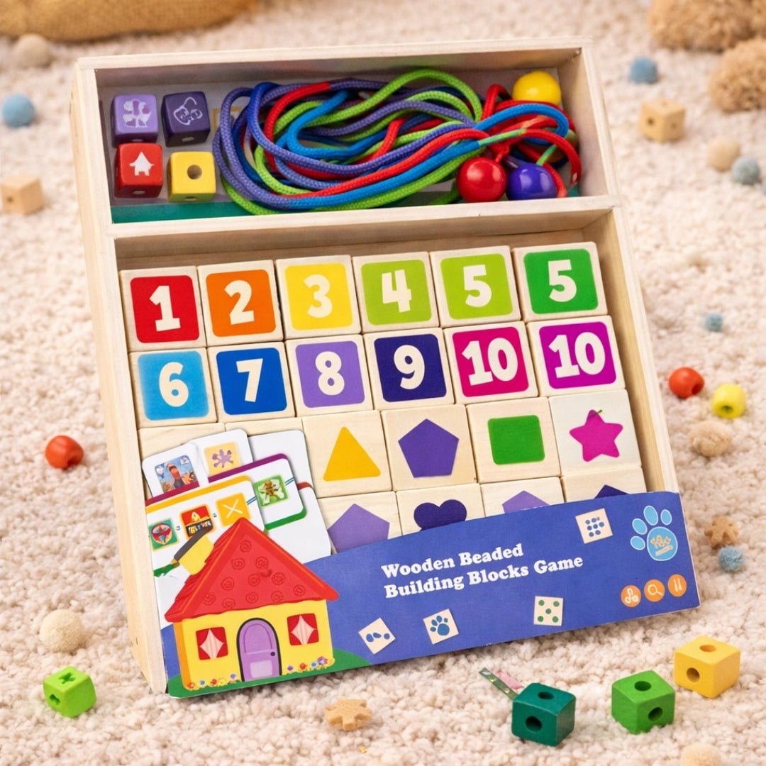 Wooden Number Lacing Set - MyLittleTales
