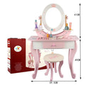 Wooden Pink Dresser, Simulation dresser mirror girl birthday gift - MyLittleTales