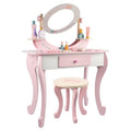 Wooden Pink Dresser, Simulation dresser mirror girl birthday gift - MyLittleTales