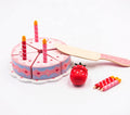 Wooden Princess Birthday Cake Toy Play Food Cake Toy Pretend Play for Kids - MyLittleTales