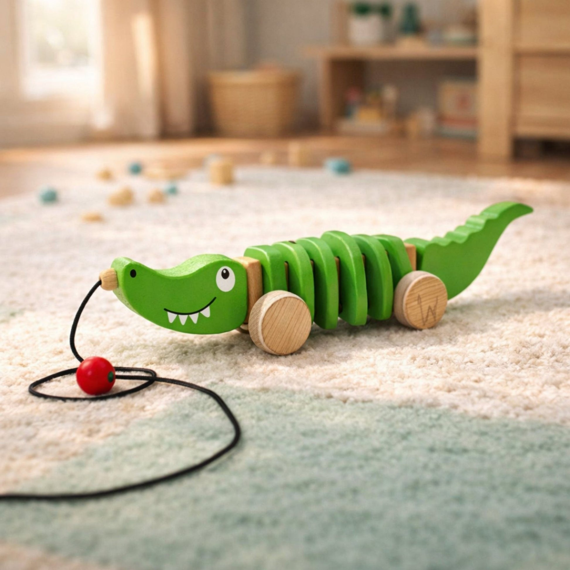 Wooden Pull Crocodile - MyLittleTales