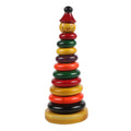 Wooden Rainbow Stacking Ring Tower - Big - MyLittleTales