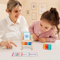 Wooden Reading Blocks | Wooden Blocks Spelling Game - Wooden Toys Phonics Game Toy Set Words Early Learning for Beginners - MyLittleTales