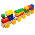 Wooden Shapes Puzzle Train Set - MyLittleTales