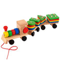 Wooden Shapes Train Baby Kids Early Developmental, Wooden Blocks Assemble Educational Toy, Wooden Toy - MyLittleTales