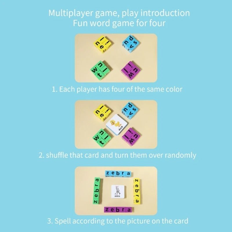 Wooden Spelling Game Montessori - MyLittleTales