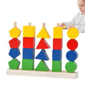 Wooden Stacking Toy Educational Beads Fine Motor Skills - MyLittleTales