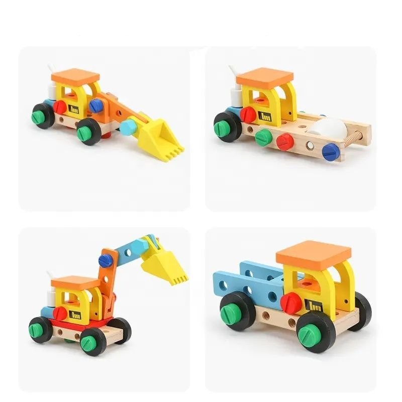 Wooden Tool Box, Montessori Educational STEM Toys, Construction Learning Toys for 3+ Years Kids, Set of 53 pcs, Child Safe Certified, Multi color - MyLittleTales