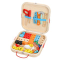 Wooden Tool Box, Montessori Educational STEM Toys, Construction Learning Toys for 3+ Years Kids, Set of 53 pcs, Child Safe Certified, Multi color - MyLittleTales