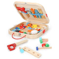 Wooden Tool Box, Montessori Educational STEM Toys, Construction Learning Toys for 3+ Years Kids, Set of 53 pcs, Child Safe Certified, Multi color - MyLittleTales