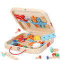 Wooden Tool Box, Montessori Educational STEM Toys, Construction Learning Toys for 3+ Years Kids, Set of 53 pcs, Child Safe Certified, Multi color - MyLittleTales