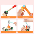 Wooden Tool Box, Montessori Educational STEM Toys, Construction Learning Toys for 3+ Years Kids, Set of 53 pcs, Child Safe Certified, Multi color - MyLittleTales