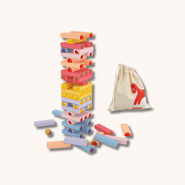 wooden fruit zenga block - MyLittleTales